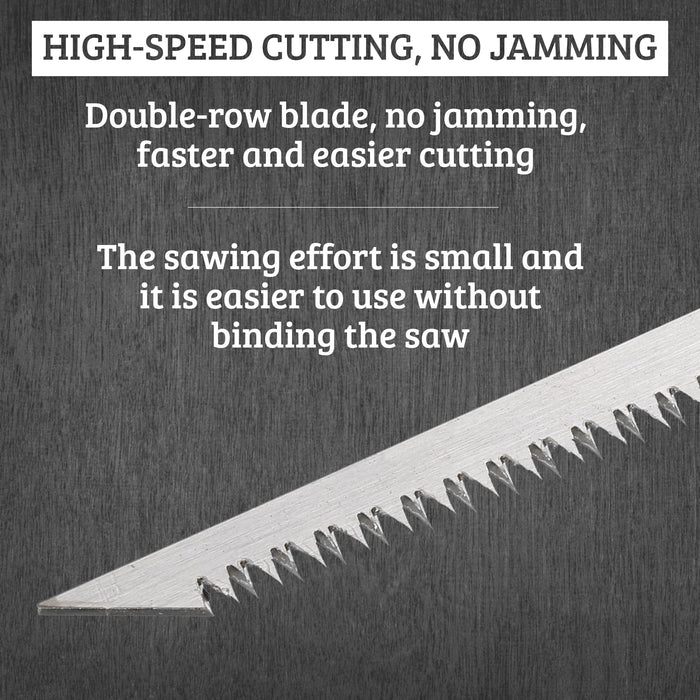 Hand Saw for Trees & Cutting Branches - Pruning Saws with SK5 Steel Blade for Smooth & Precise Cuts - Handsaws for Camping, Gardening, Wood, Hiking, Landscaping & Carpentry - Portable Saw