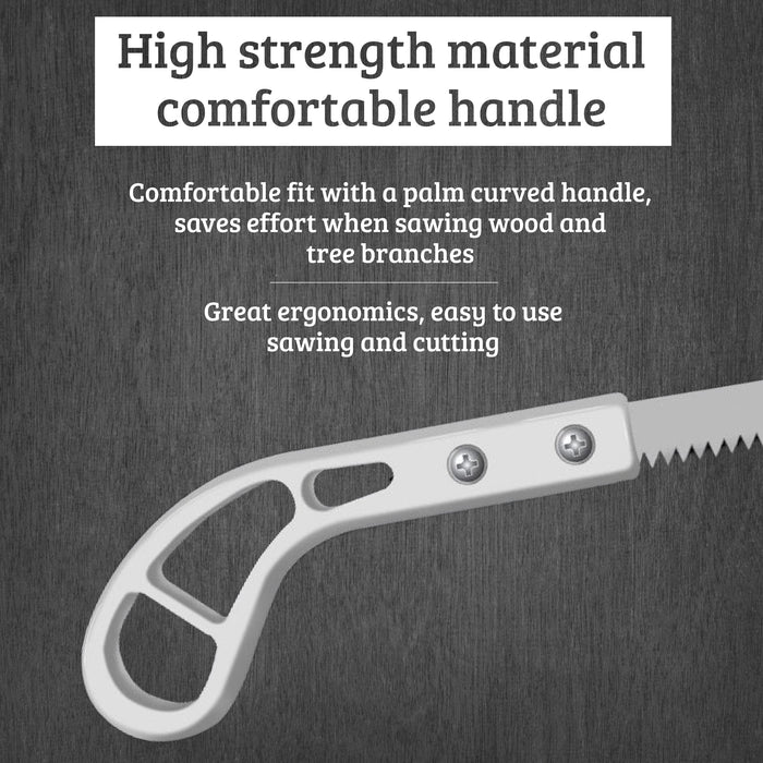 Hand Saw for Trees & Cutting Branches - Pruning Saws with SK5 Steel Blade for Smooth & Precise Cuts - Handsaws for Camping, Gardening, Wood, Hiking, Landscaping & Carpentry - Portable Saw